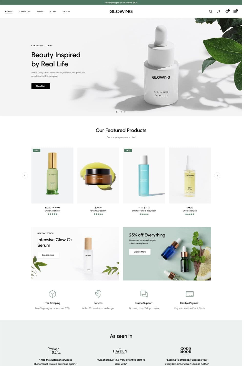 Analytics dashboard and marketing assets